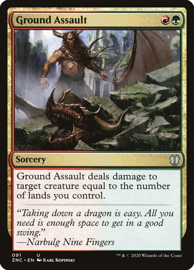 Ground Assault 91 card from Commander: Zendikar Rising