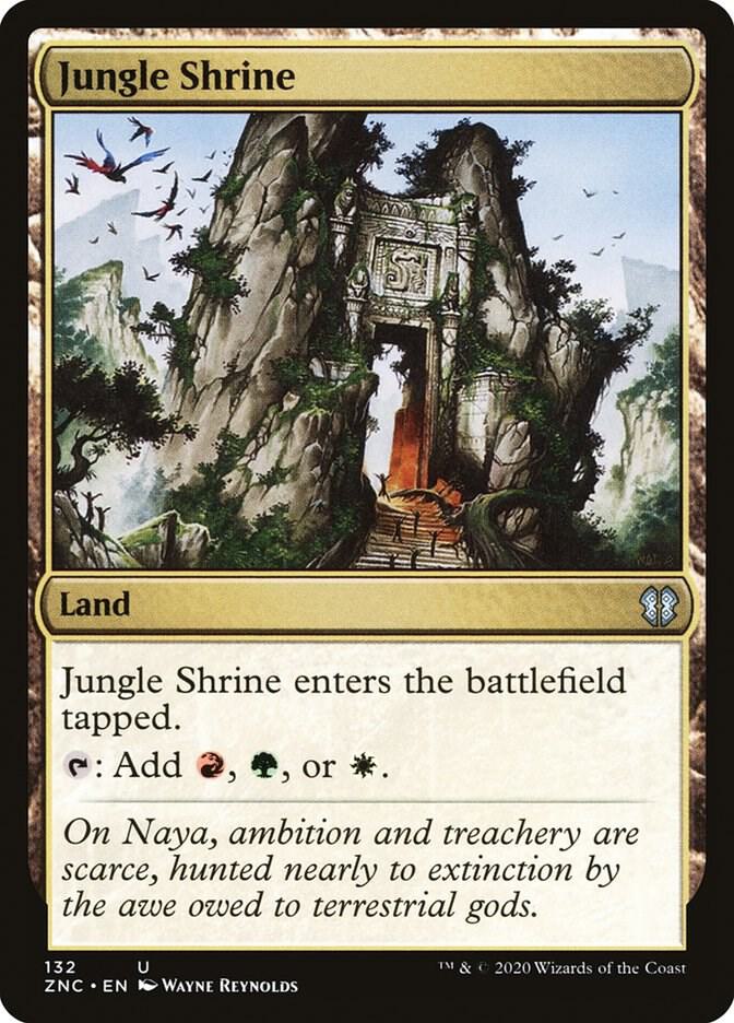Jungle Shrine 132 card from Commander: Zendikar Rising