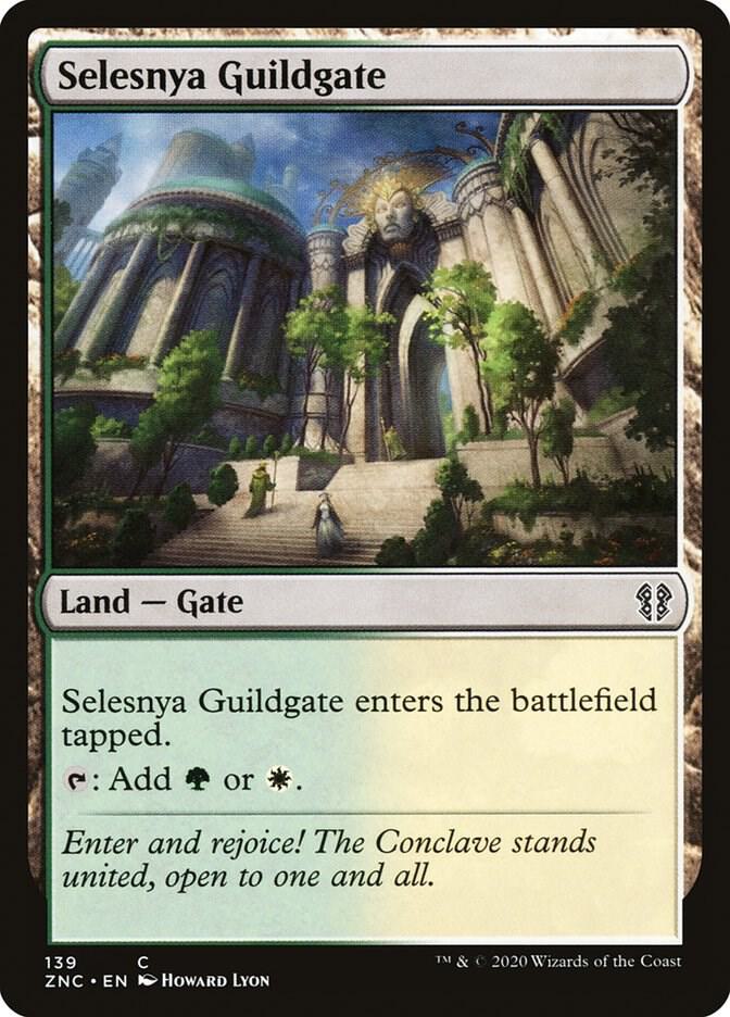 Selesnya Guildgate 139 card from Commander: Zendikar Rising