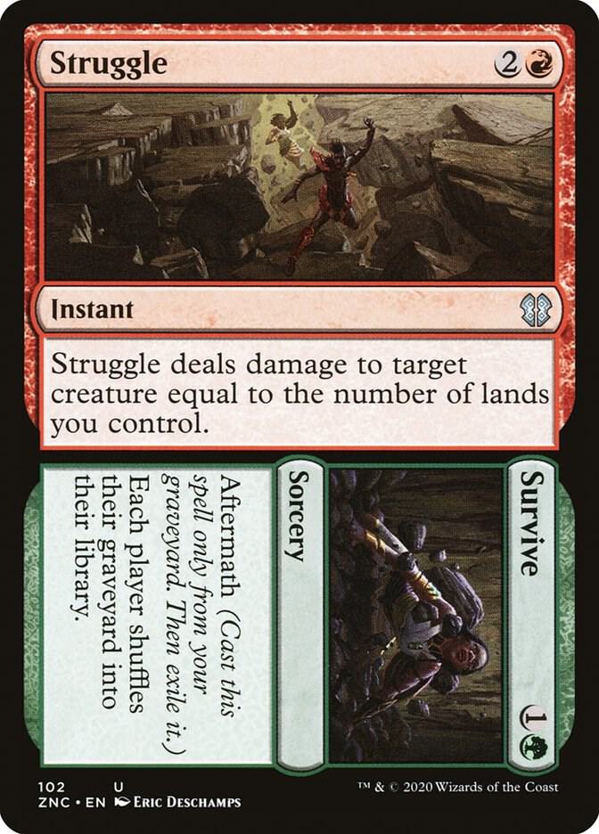 Struggle // Survive 102 card from Commander: Zendikar Rising