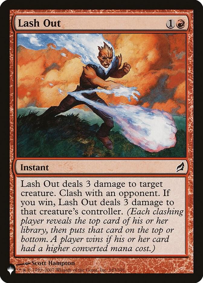 Lash Out 183/301 card from The List Reprints