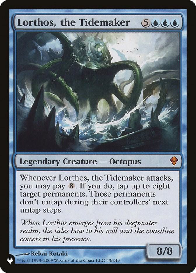 Lorthos, the Tidemaker 53/249 card from The List Reprints
