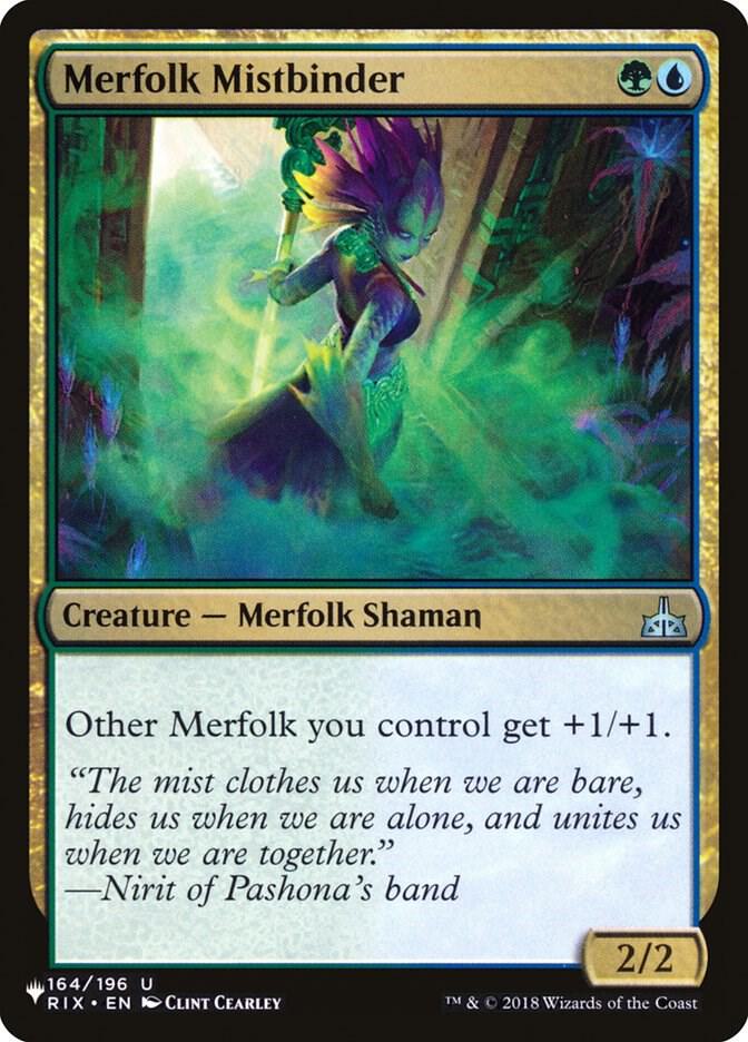 Merfolk Mistbinder 164/196 card from The List Reprints