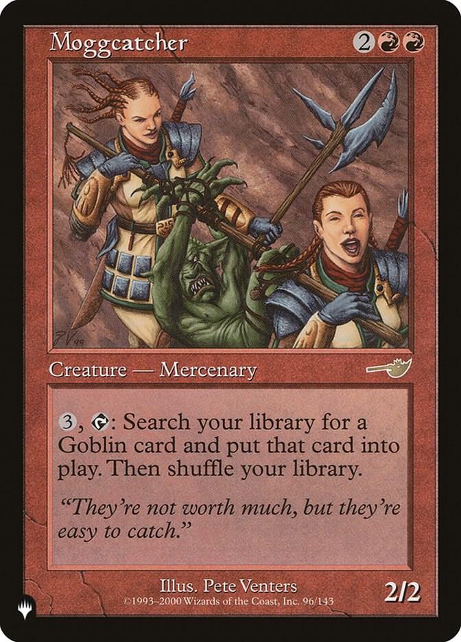 Moggcatcher 96/143 card from The List Reprints