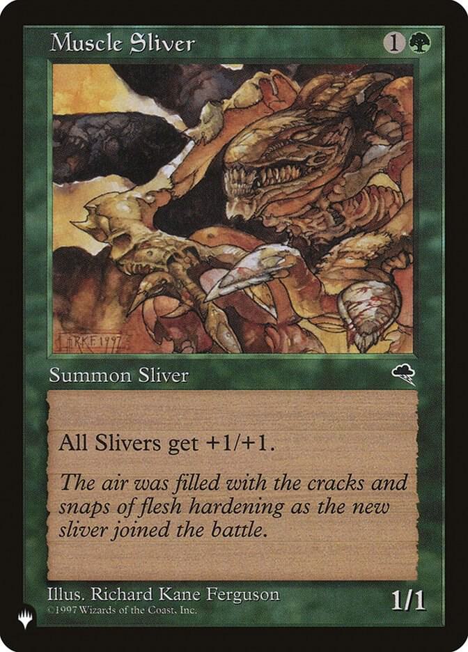 Muscle Sliver card from The List Reprints