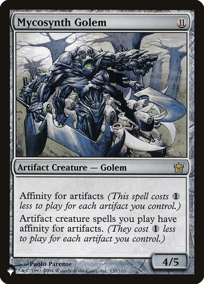 Mycosynth Golem 137/165 card from The List Reprints