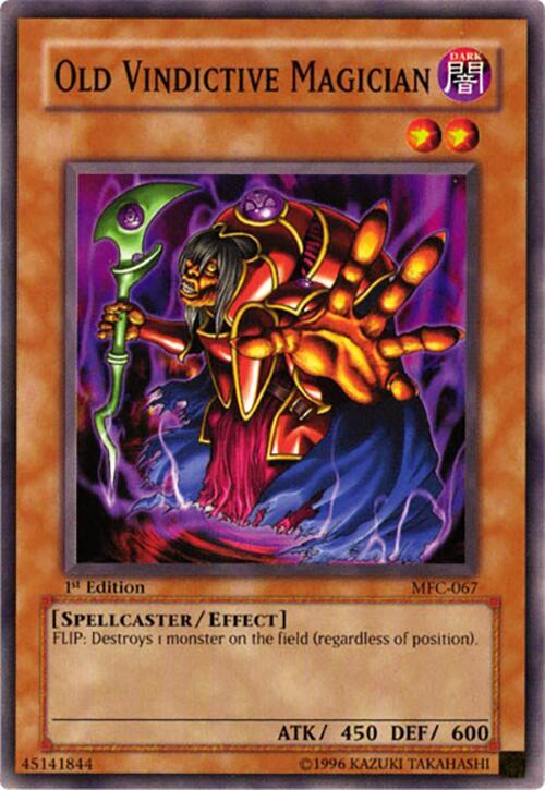 Old Vindictive Magician MFC-067 card from Magician's Force