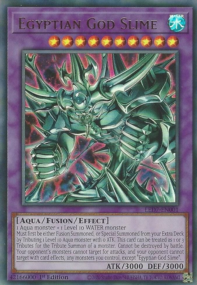 Egyptian God Slime LED7-EN001 card from Legendary Duelists: Rage of Ra