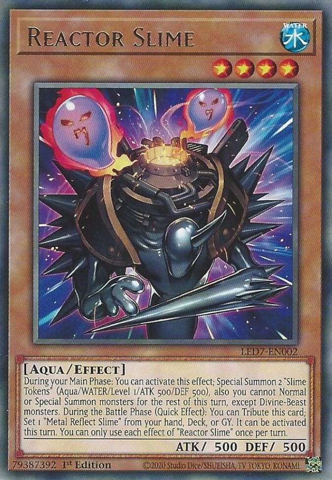 Reactor Slime LED7-EN002 card from Legendary Duelists: Rage of Ra