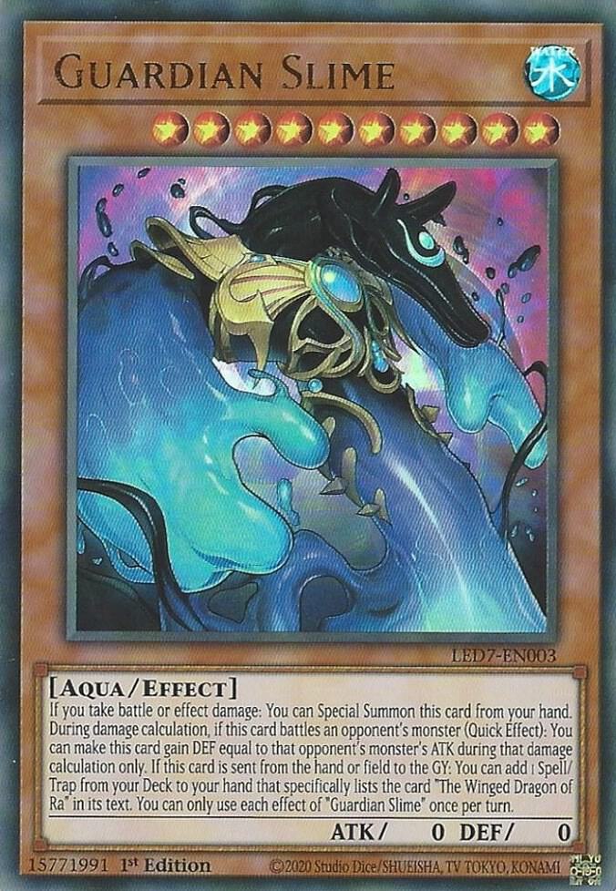 Guardian Slime LED7-EN003 card from Legendary Duelists: Rage of Ra