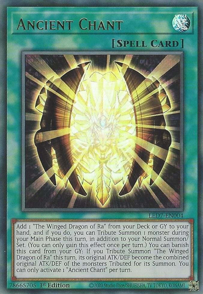 Ancient Chant LED7-EN004 card from Legendary Duelists: Rage of Ra