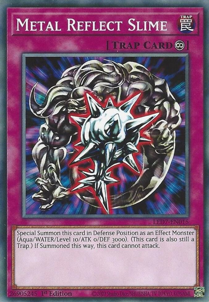 Metal Reflect Slime LED7-EN015 card from Legendary Duelists: Rage of Ra