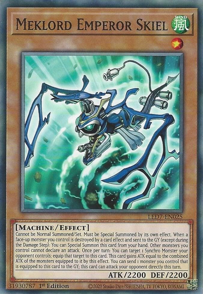Meklord Emperor Skiel LED7-EN025 card from Legendary Duelists: Rage of Ra