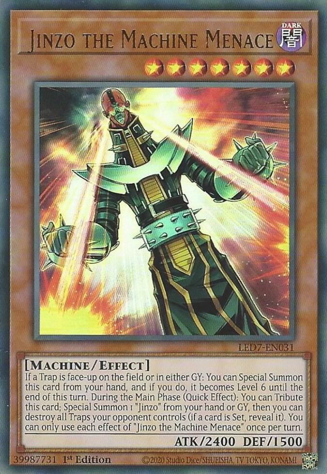 Jinzo the Machine Menace LED7-EN031 card from Legendary Duelists: Rage of Ra