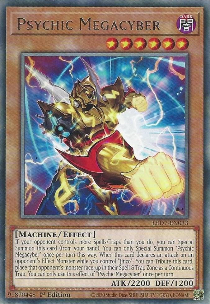 Psychic Megacyber LED7-EN033 card from Legendary Duelists: Rage of Ra