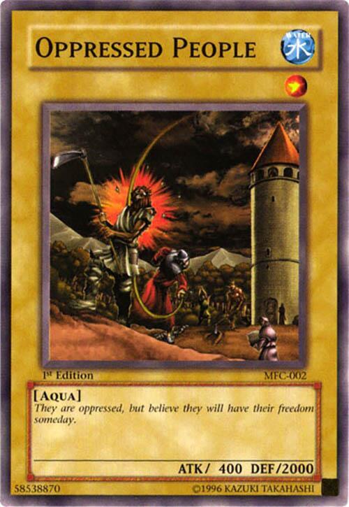Oppressed People MFC-002 card from Magician's Force