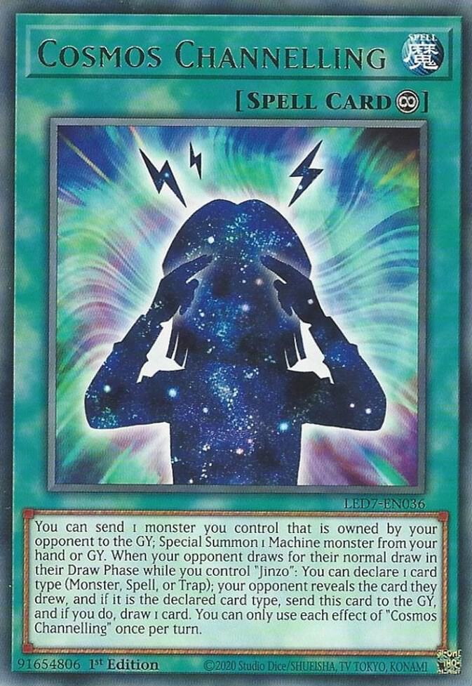 Cosmos Channelling LED7-EN036 card from Legendary Duelists: Rage of Ra