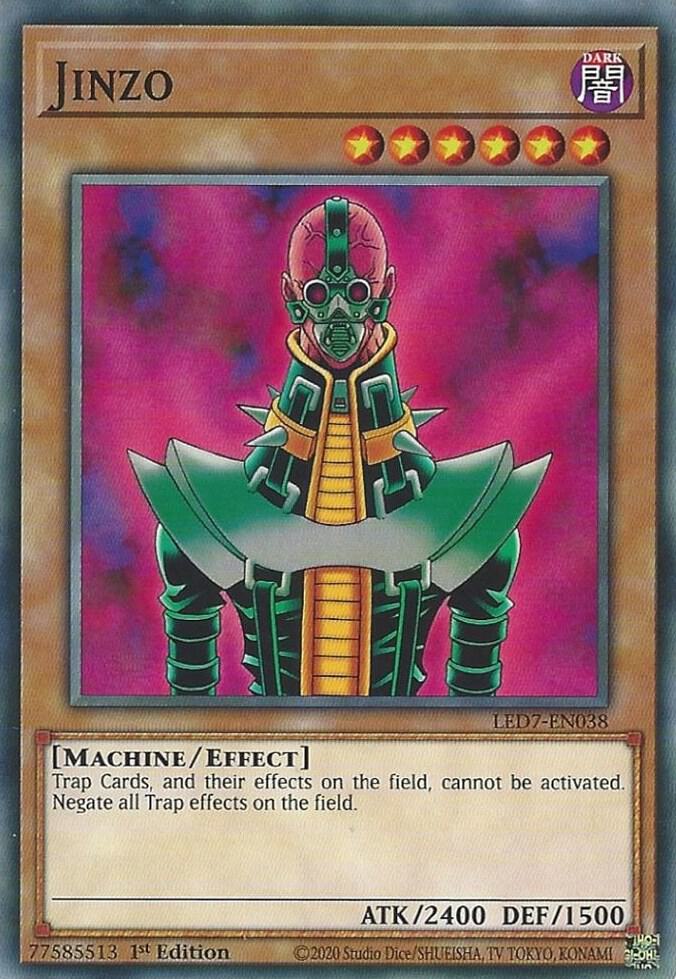 Jinzo LED7-EN038 card from Legendary Duelists: Rage of Ra