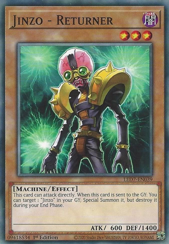Jinzo - Returner LED7-EN039 card from Legendary Duelists: Rage of Ra