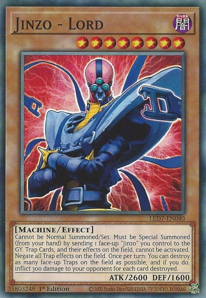 Jinzo - Lord LED7-EN040 card from Legendary Duelists: Rage of Ra