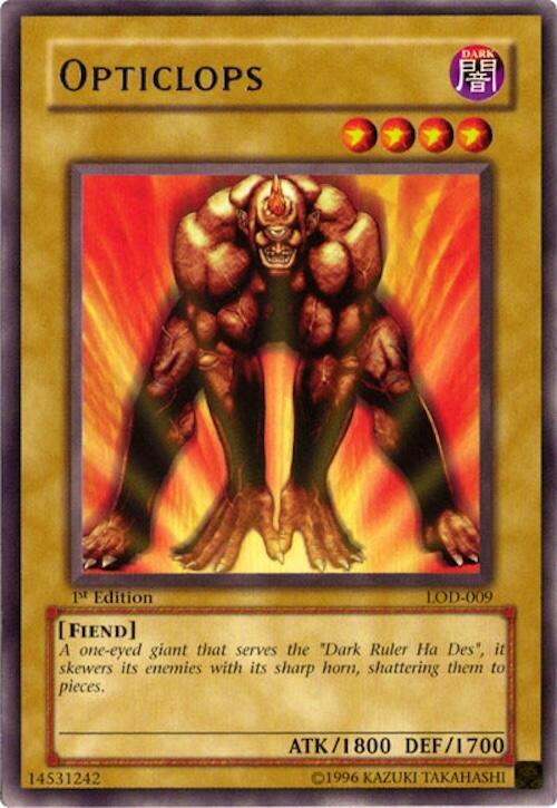 Opticlops LOD-009 card from Legacy of Darkness