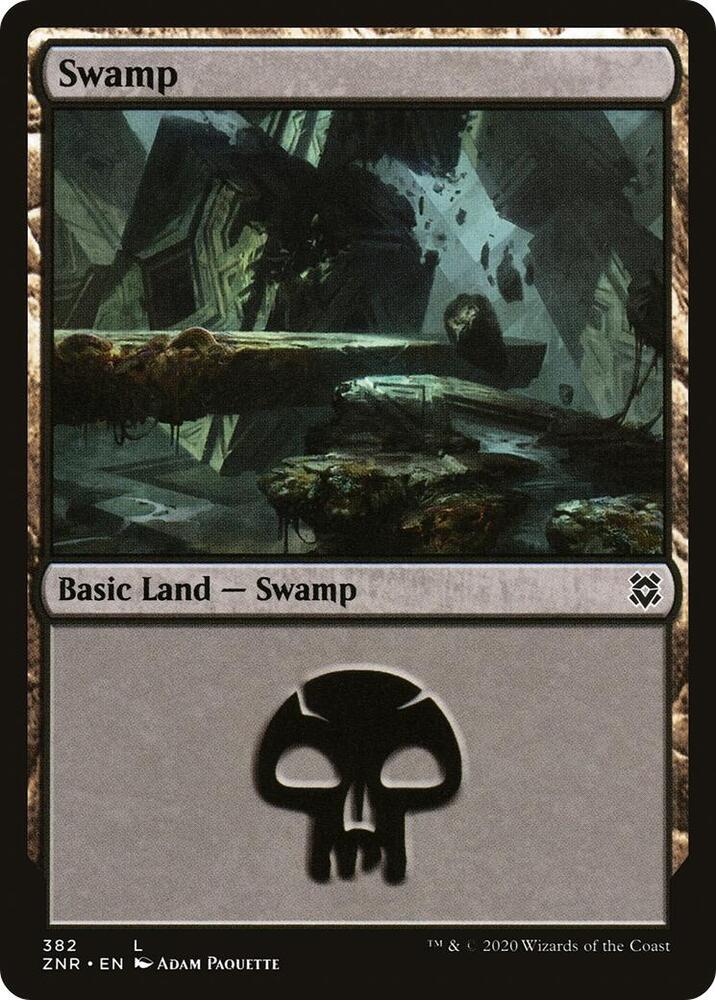 Swamp 382 card from Zendikar Rising