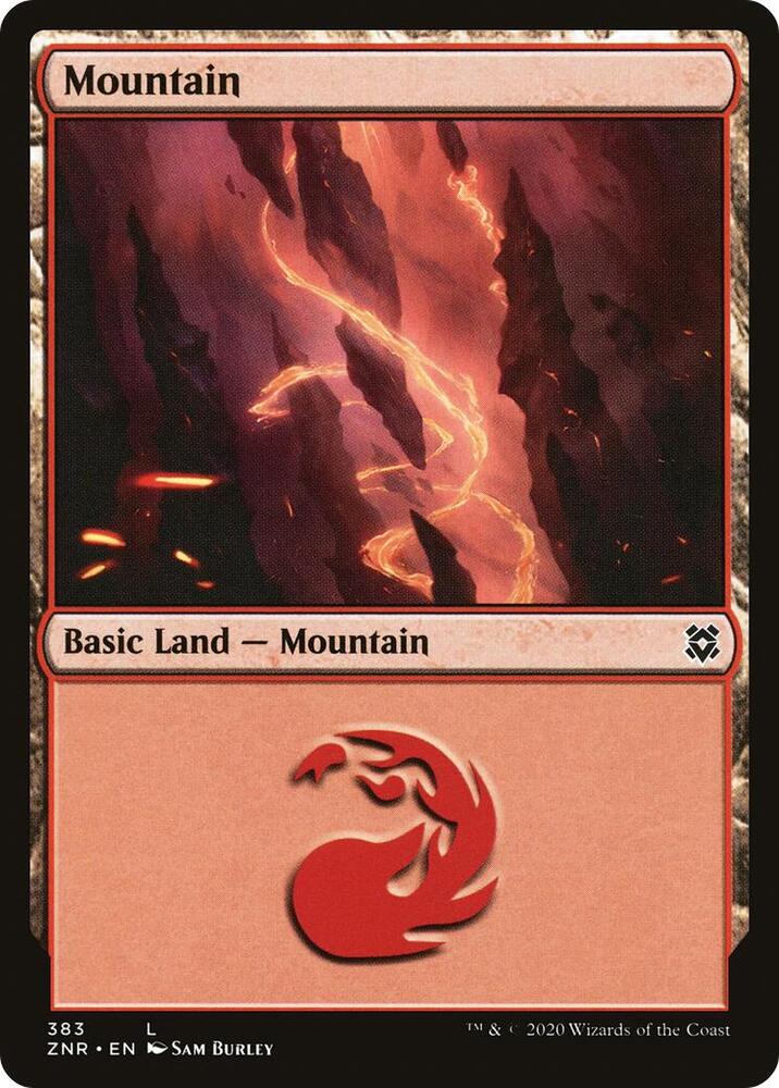 Mountain 383 card from Zendikar Rising