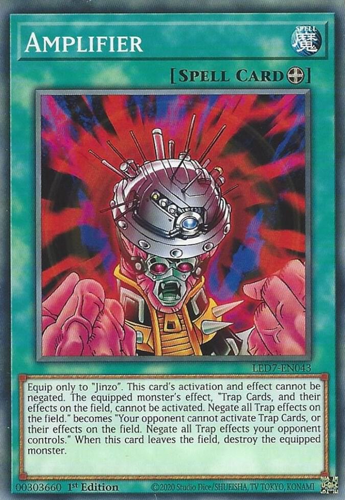 Amplifier LED7-EN043 card from Legendary Duelists: Rage of Ra