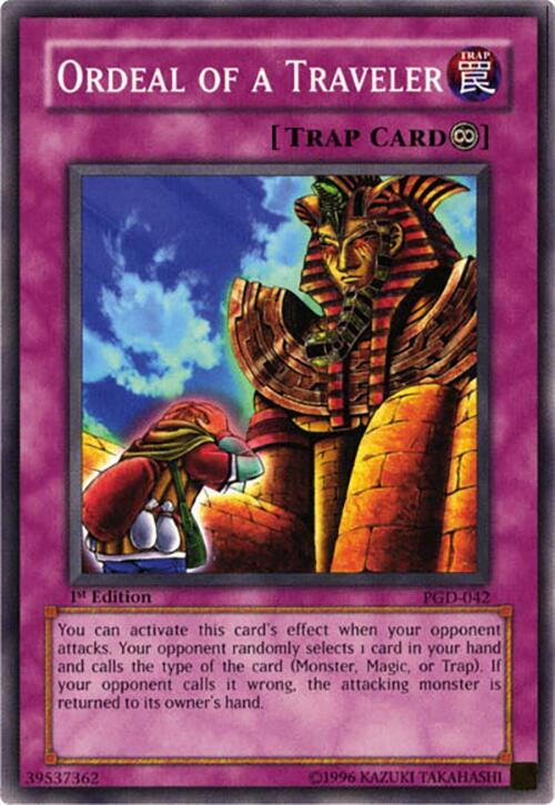 Ordeal of a Traveler PGD-042 card from Pharaonic Guardian
