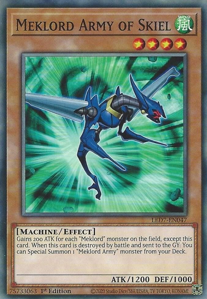 Meklord Army of Skiel LED7-EN047 card from Legendary Duelists: Rage of Ra
