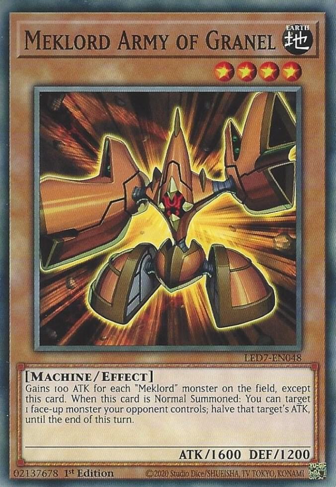 Meklord Army of Granel LED7-EN048 card from Legendary Duelists: Rage of Ra