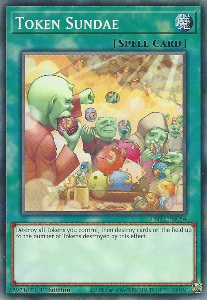 Token Sundae LED7-EN054 card from Legendary Duelists: Rage of Ra