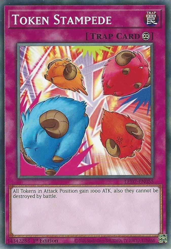 Token Stampede LED7-EN055 card from Legendary Duelists: Rage of Ra