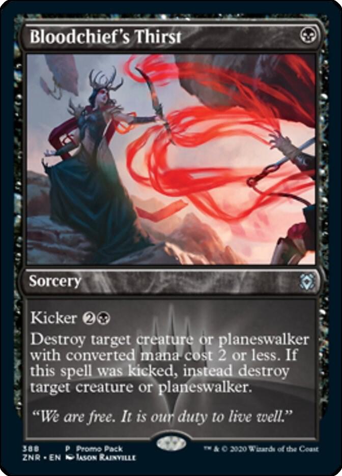 Bloodchief's Thirst 388 card from Promo Pack: Zendikar Rising