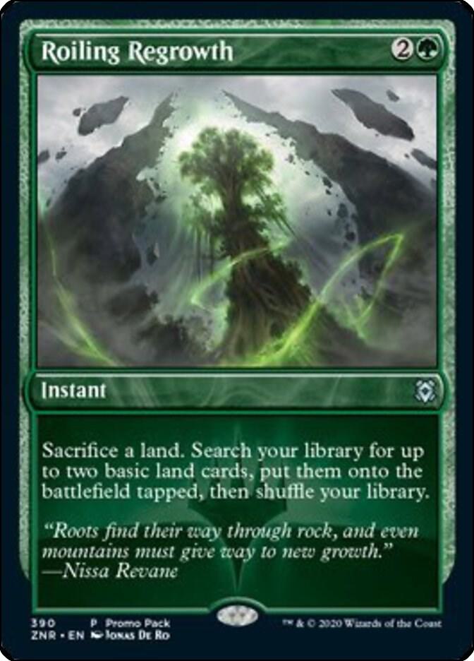 Roiling Regrowth 390 card from Promo Pack: Zendikar Rising