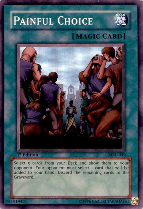 Painful Choice MRL-049 card from Magic Ruler
