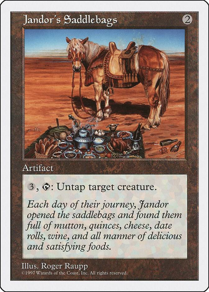 Jandor's Saddlebags card from Fifth Edition