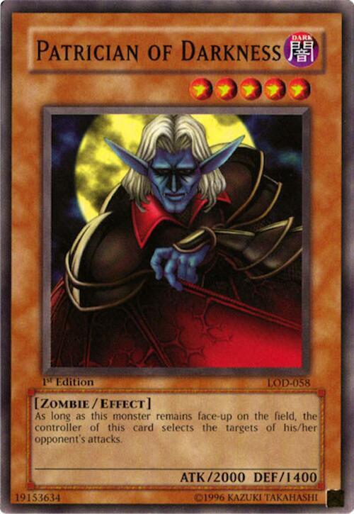 Patrician of Darkness LOD-058 card from Legacy of Darkness