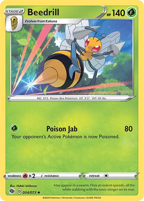 Beedrill 04/73 card from Champion's Path