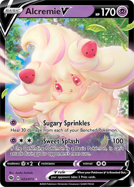 Alcremie V 22/73 card from Champion's Path