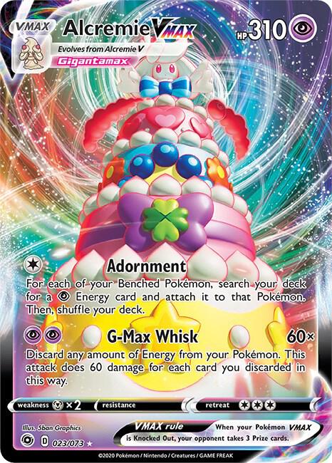 Alcremie VMAX 23/73 card from Champion's Path