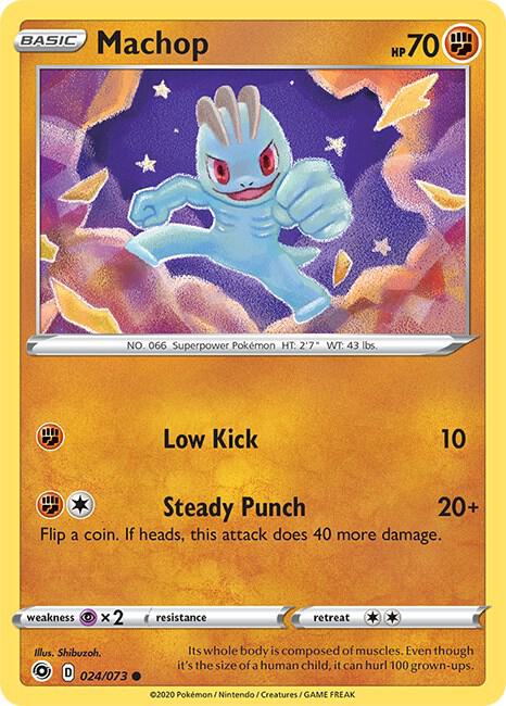Machop 24/73 card from Champion's Path