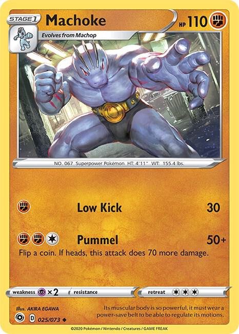 Machoke 25/73 card from Champion's Path