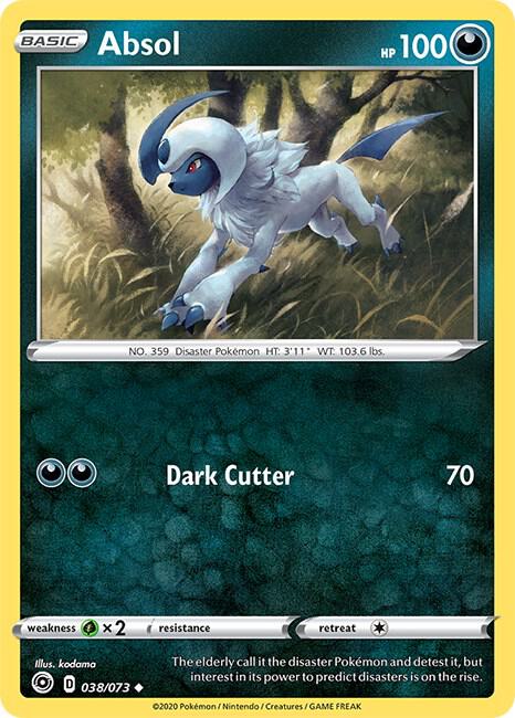 Absol 38/73 card from Champion's Path