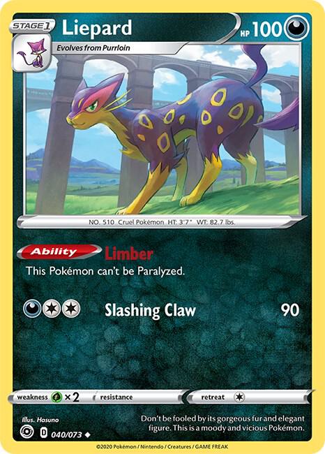 Liepard 40/73 card from Champion's Path