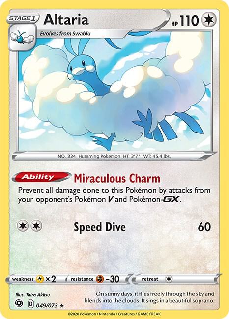 Altaria 49/73 card from Champion's Path