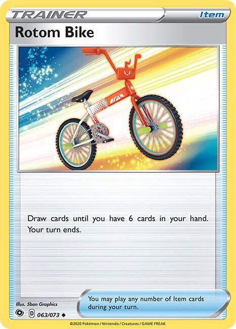 Rotom Bike 63/73 card from Champion's Path
