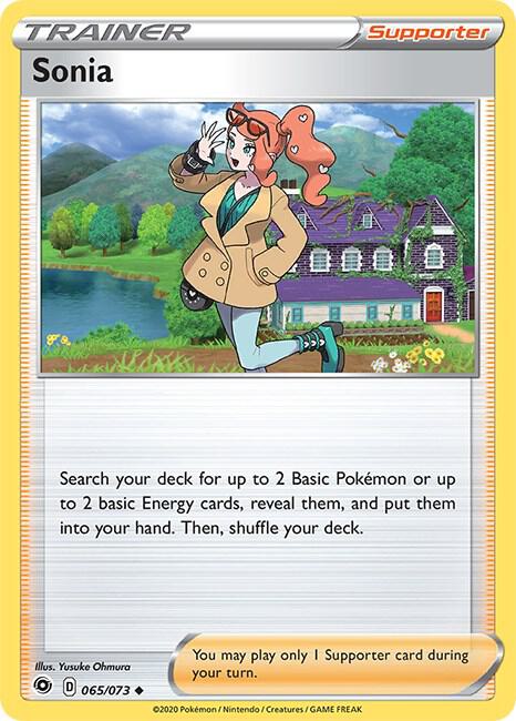 Sonia 65/73 card from Champion's Path