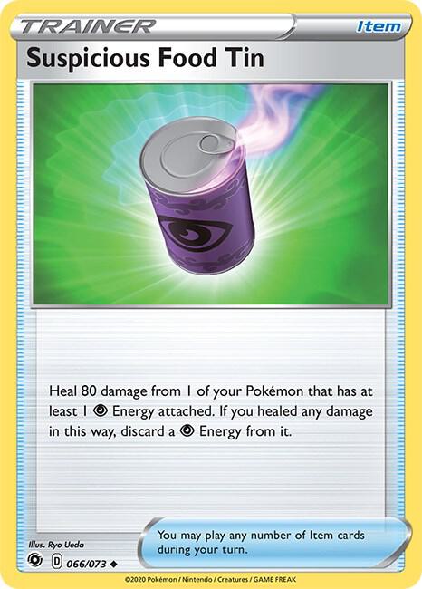 Suspicious Food Tin 66/73 card from Champion's Path