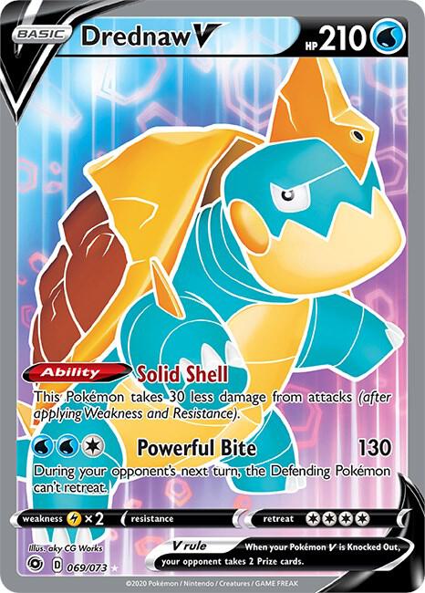Drednaw V (Full Art) 69/73 card from Champion's Path